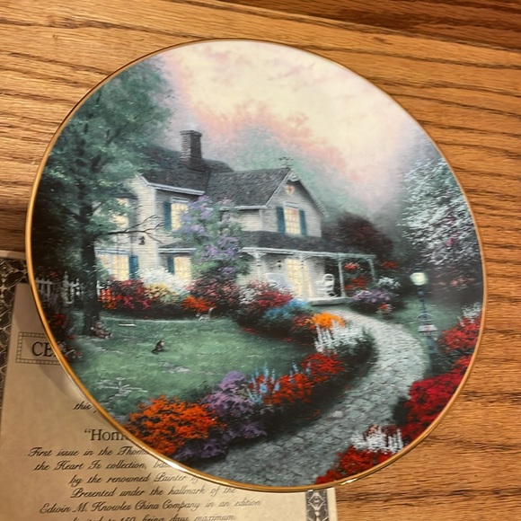 Thomas Kinkade Home Sweet Home Plate - Picture 4 of 11